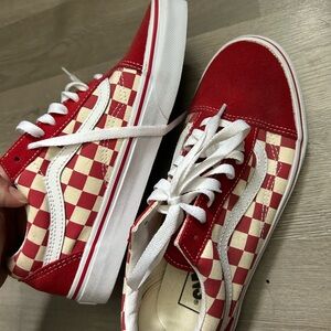 red checkered vans